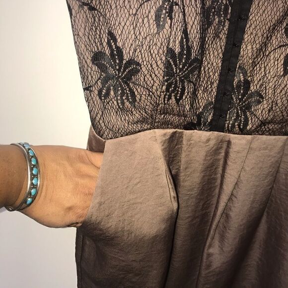 BCBGeneration Silk and Lace Dress with Pockets - Picture 6 of 7